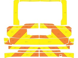 Striping Volvo XC90 MUG Chevrons Oranje/Geel 15 cm