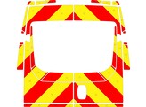 Striping Iveco Daily H2 - Chevrons T11500 Red/Yellow 20 cm with windows