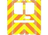 Striping Mercedes Sprinter Box Body Chevrons Orange/Yellow 20 cm