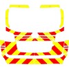 Striping Hyundai Santa Fe - Chevrons T7500 Red/Yellow 10 cm