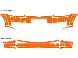 Arisco Bumpers VW Caddy Maxi Van 2003-2021 Avery Prismatic T7514 Orange