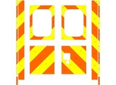 Striping Volkswagen Crafter H3 Chevrons Orange/Yellow 20 cm 2 rear doors with windows
