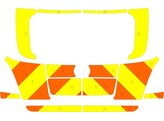 Striping Opel Antara MUG Chevrons Geel Oranje 15 cm