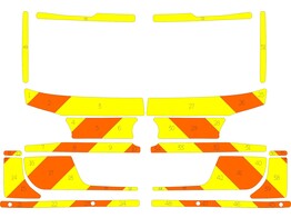 Striping Audi A6 Avant Allroad MUG Chevrons Orange/Jaune