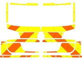 Striping Volkswagen Touareg SMUR Chevrons Oranje/Geel