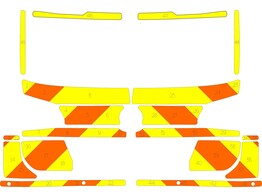 Striping Audi A6 Avant Allroad MUG Chevrons Orange/Jaune