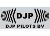 Logo 1 couleur - DJP Pilots BV 30x12.7 cm  Noir 