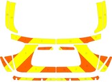 Striping Hyundai IX55 MUG Chevrons Geel Oranje 15 cm