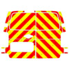 Striping Opel Vivaro 2020 H1 - Chevrons T7500 Red/Yellow 10 cm - Without windows