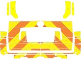 Striping BMW X5 2013-2018 MUG Battenburg Green/Yellow/White  left   right  old model