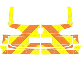 Striping VW Touareg 2020 SMUR Chevrons Orange/Jaune 15 cm