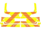 Striping VW Touareg 2020 MUG Chevrons Orange/Yellow 15 cm