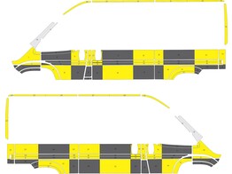 Striping Fiat Ducato/Peugeot Boxer/Citroen Jumper L2H2 Traffic Officer 2 schuifdeuren