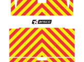 Striping Renault Master H1 Citybox - Chevrons T7500 Red/Yellow 10 cm - ZdS Hainaut-Centre