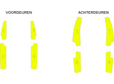 Striping BMW X5 2019 - Bespoke panels for inside doors and tailgate T11513 Yellow
