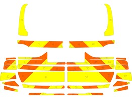 Striping BMW X7 2018- MUG Chevrons Yellow/Orange 15 cm