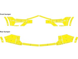 Arisco Bumpers VW Tiguan Allspace 2016- Avery Prismatic T11513 Fluo Yellow