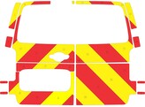 Citroen Jumpy/Opel Vivaro H1 2019- Rear chevrons 20 cm Red/Yellow