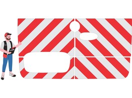 Red/White RA2 10cm V8000 - Mercedes Sprinter FWD 2018 - rear side