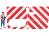 Rood/Wit RA2 10cm V8000 - Mercedes Sprinter FWD 2018 - achterzijde