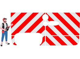 Red/White RA2 10cm Mercedes Sprinter RWD 2018- rear side Krinkels