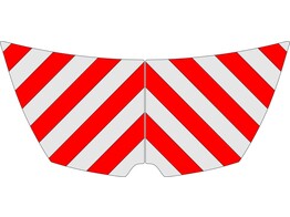 Red/White RA2 10cm Opel Vivaro/Renault Trafic 2014- Hood