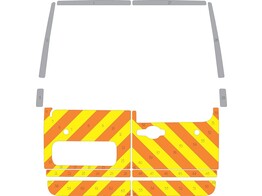 Striping Renault Master H2 - Half Chevrons T11500 10cm   untere Turen