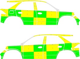 Striping Mercedes GLE 2019 Citadelle Battenburg MUG/SMUR