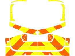 Striping Mercedes GLE 2019 Citadelle Chevrons gelb/orange 15cm