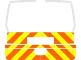 StripingVW Caddy 2021 - Chevrons 10cm NDLZ V8000 hayon avec vitre