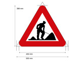 Self-adhesive Traffix Sign A31 Class III Sheet 500 mm
