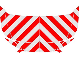 Red/White RA2 10cm Opel Combo Life L1 2021- Hood