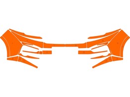 Arisco Front bumper Fiat Talento 2016-2020 - Avery W11514 Orange Class 3
