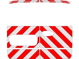Rood/Wit RA2 10cm Mercedes Vito 2018- achterzijde