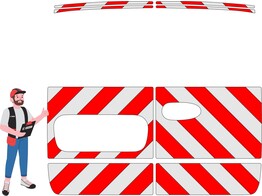 Rood/Wit RA2 10cm Mercedes Vito 2018- achterzijde