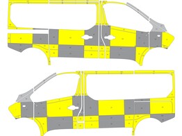 Striping Fiat Talento L1H1 Battenburg Traffic Officer 1 sliding door