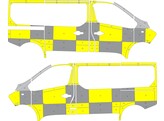 Striping Fiat Talento L1H1 Battenburg Traffic Officer 1 schuifdeur
