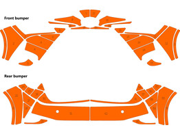 Arisco Sto stangen Toyota Yaris Hybride - Avery Prismatic W7514 Orange