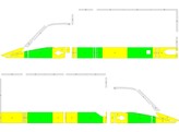 Striping Mercedes Sprinter Box Body half Battenburg Green/Yellow/White  left   right  ADP