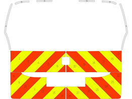 Striping Peugeot Rifter 2018 Chevrons 10cm NDLZ V8000 klep met ruit