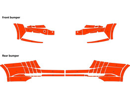 Arisco Bumpers Skoda Superb Combi Sportline 2022- Prismatic Orange FPS   RPS   Koplampsproeiers