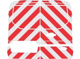 Red/White RA2 10cm Ford Transit Connect 2017- rear side