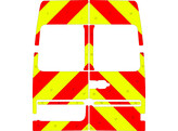 Striping Mercedes Sprinter old model  -2006 /VW Crafter  1996-2006 /VW LT 35 H2 Chevrons Red/Yellow