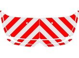 Rood/Wit RA2 10cm Citroen Jumpy - Motorkap