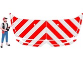 Rood/Wit RA2 10cm Citroen Jumpy - Motorkap