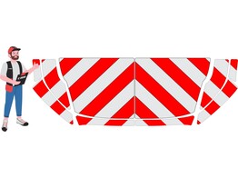 Red/White RA2 10cm Ford Ranger- Hood