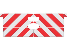 Red/White RA2 10cm Ford Ranger- rear side trunk