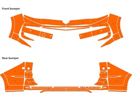 Arisco Sto stangen VW T7 L2H1 2021- Orange Heckklappe  FPS RPS  mit Button blast