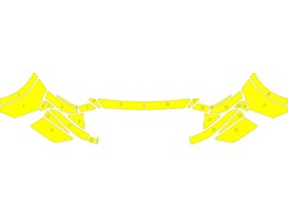 Arisco Frontsto stange MG ZS - Avery Prismatic T11513 Gelb PZ Geel