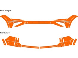 Arisco Sto stangen VW Tiguan 2021- Avery Prismatic W11514 Orange mit modules